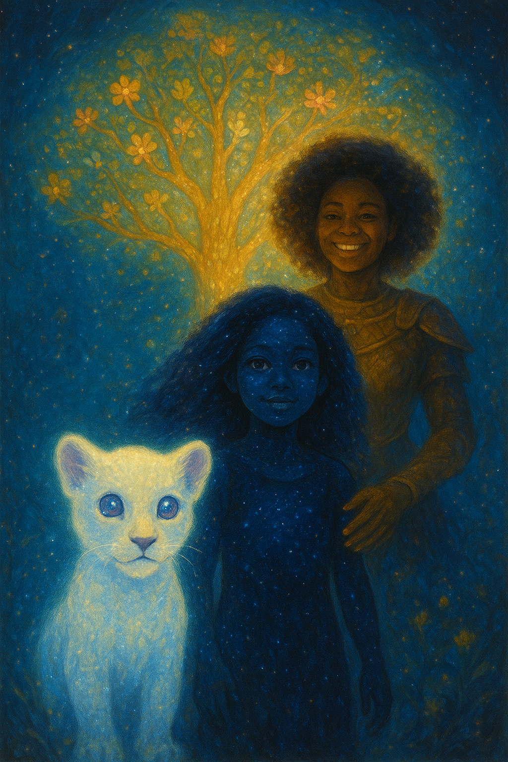 celestial-girl-and-glowing-cub